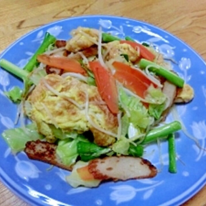 お麩を使って、麩チャンプルー